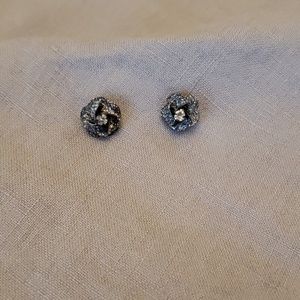 Betsey Johnson flower stud earrings